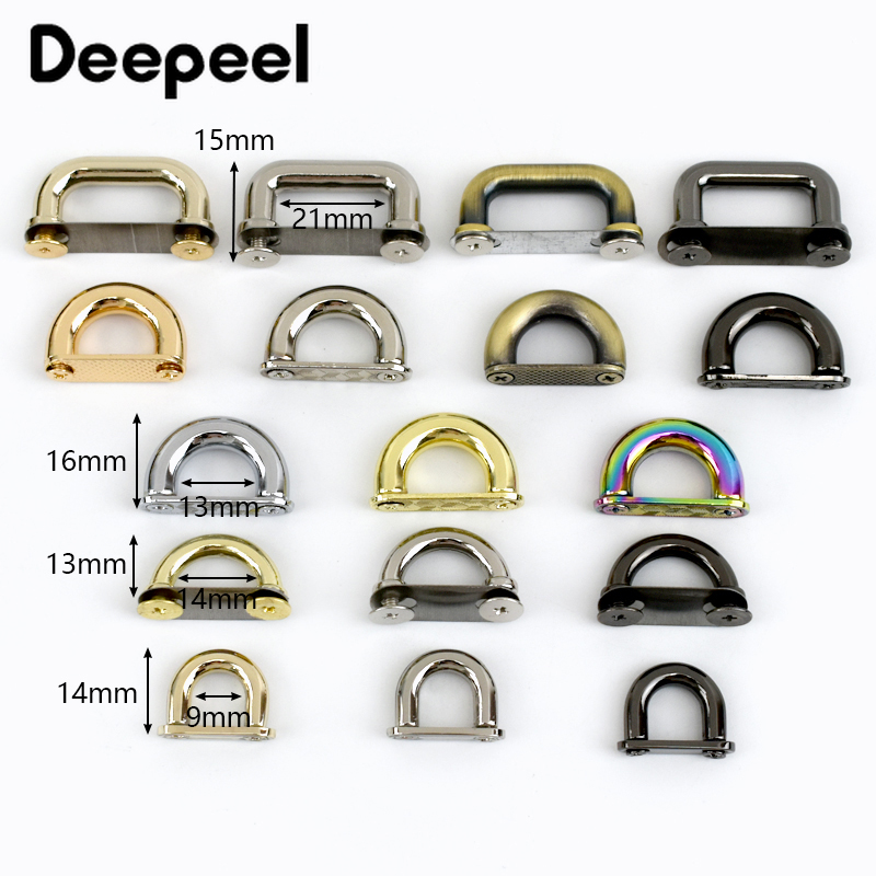 Deepeel-Metal Buckles Arch Pon - Leatherwork Hardware avaliação e preço
