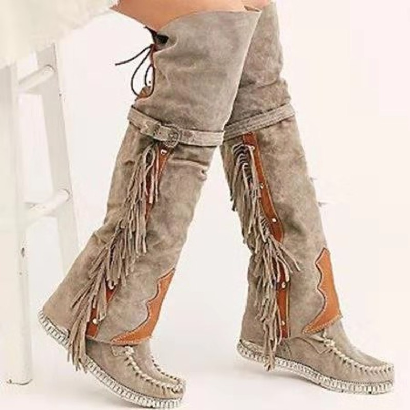 Novas Botas Femininas 2026 Aci - Leather Work Flats avaliação e preço